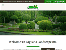 Tablet Screenshot of laguanalandscape.com